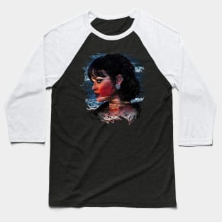 Rihanna scratch portrait design Baseball T-Shirt